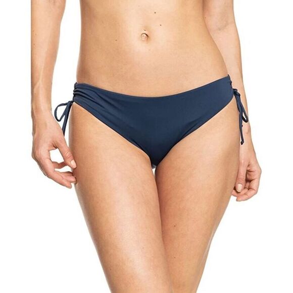 Roxy Beach Classics Bikini Bottom Women's Blue Hipster Side Tie Swimwear ERK1122 - Picture 1 of 12